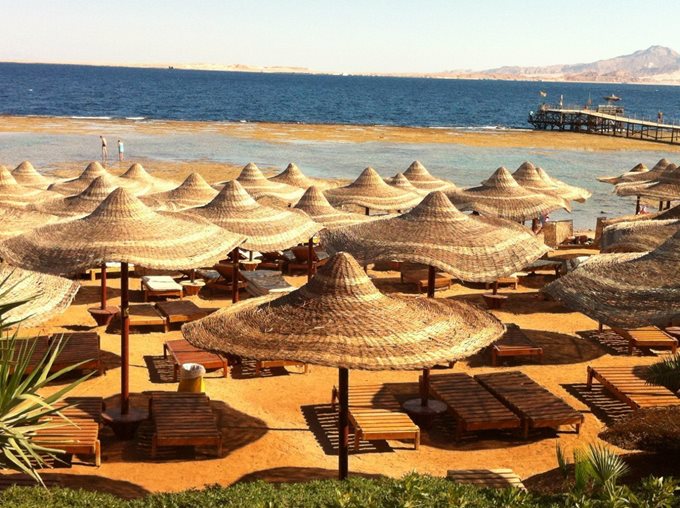 пляж отеля Rehana Royal Beach & Spa 5* (Египет/Шарм-Эль-Шейх). 2013